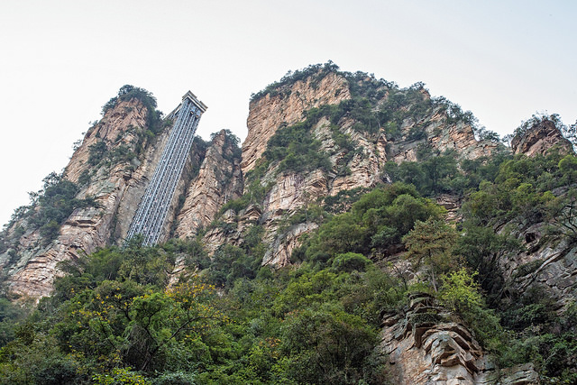 Glass lift Zhangjiajie